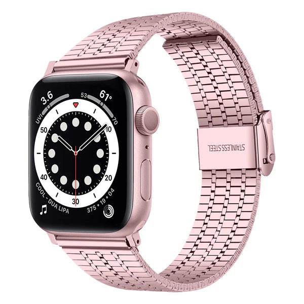 Bracelet Apple Watch (Montres) en acier inoxydable et Aimantés à maillons détachables