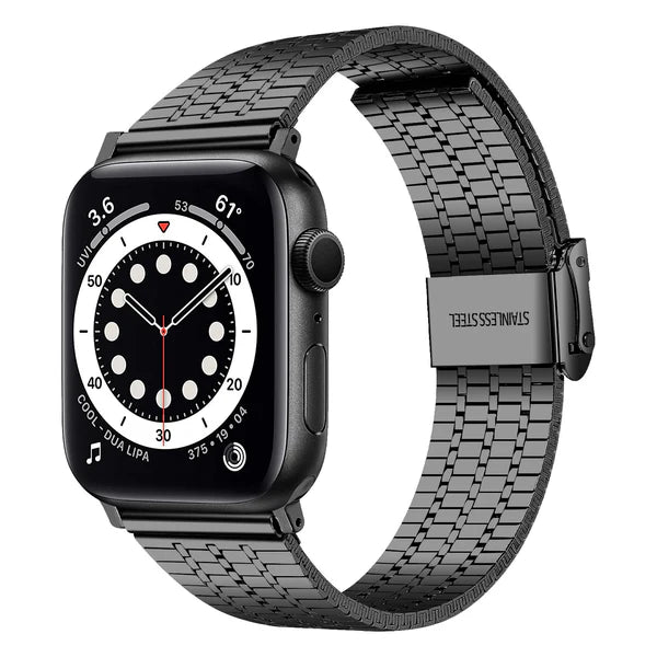 Bracelet Apple Watch (Montres) en acier inoxydable et Aimantés à maillons détachables