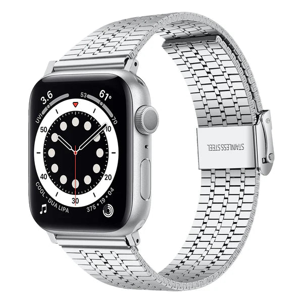 Bracelet Apple Watch (Montres) en acier inoxydable et Aimantés à maillons détachables