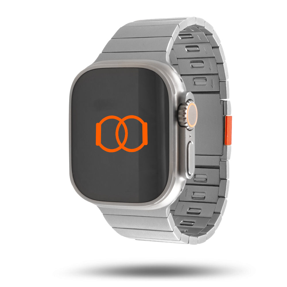 Bracelet Apple Watch (Montres) en acier inoxydable et Aimantés à maillons détachables