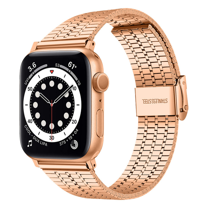 Bracelet Apple Watch (Montres) en acier inoxydable et Aimantés à maillons détachables