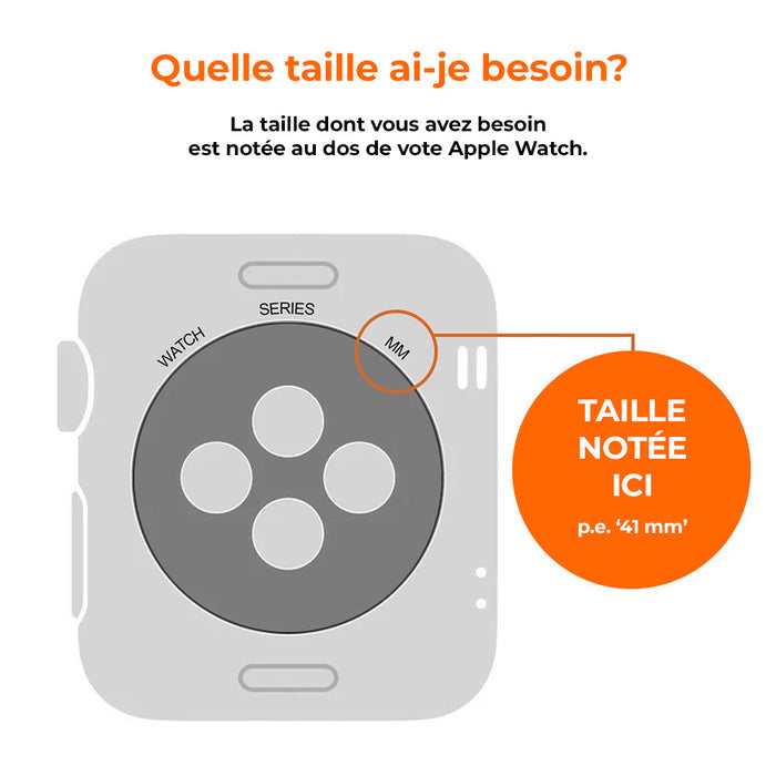 Bracelet Apple Watch (Montres) en acier inoxydable et Aimantés à maillons détachables