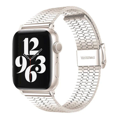 Bracelet Apple Watch (Montres) en acier inoxydable et Aimantés à maillons détachables